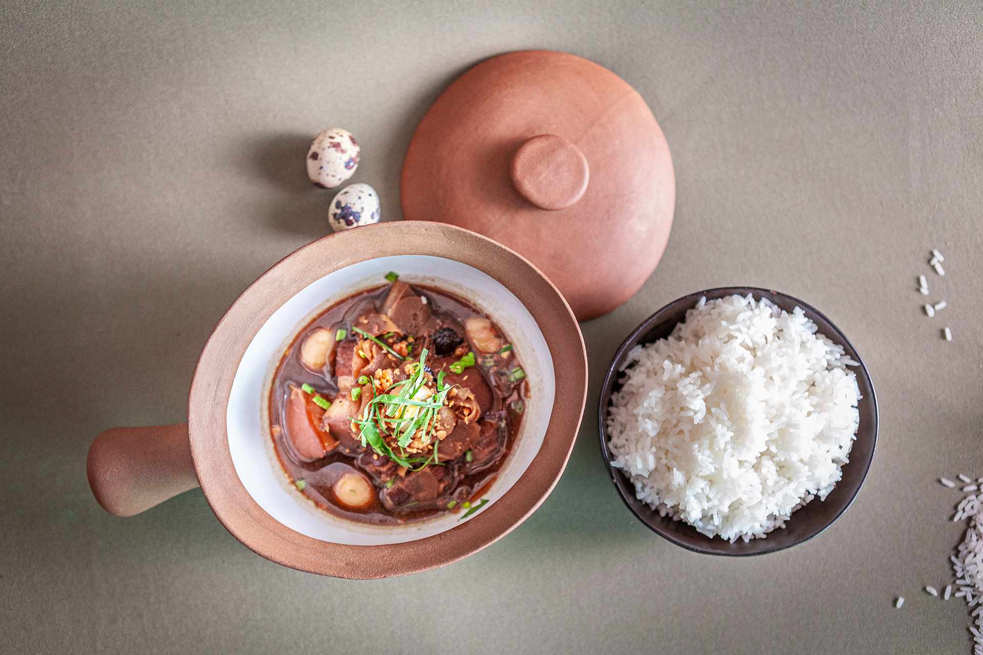 Mekhala Bar and Restaurant caramelized pork with bambou roots